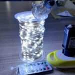 Christmas Light String LED Cross Border Hot Selling Remote Control Copper Wire Light Color Light Green Line LED Copper Wire Light String Starry Sky Christmas - Image 8