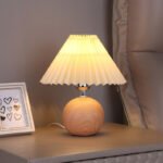 Hundred Fold Desk Lamp, Ceramic Bedroom Bedside Lamp, Warm, Romantic, Simple, Girlish Heart, High-End Retro - Image 7