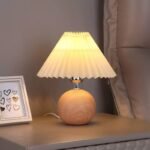 Hundred Fold Desk Lamp, Ceramic Bedroom Bedside Lamp, Warm, Romantic, Simple, Girlish Heart, High-End Retro - Image 2