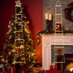 Christmas Ladder Lights, Santa Claus Staircase Lights, Christmas Decoration Hanging Lights, Climbing Ladder LED Lights, Holiday Decoration Lights - Image 2