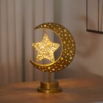LED Wrought Iron Moon Light, Star Light, Spherical Light, Star Moon Light, Holiday Light, Room Decoration, Candle Holder, Ornament Light - Image 4