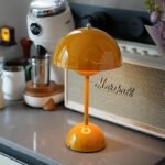 Vintage Flower Bud Desk Lamp, Study Atmosphere, Wireless Charging, Bedroom Bedside Small Desk Lamp